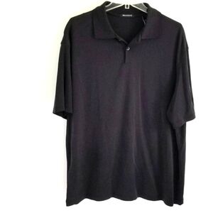 Brandini black polo shirt modal poly blend XL